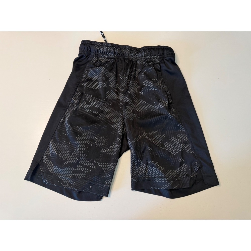 Old Navy Active Boys Black Go-Dry Athletic Shorts Size S 6-7 Grey Geo Print